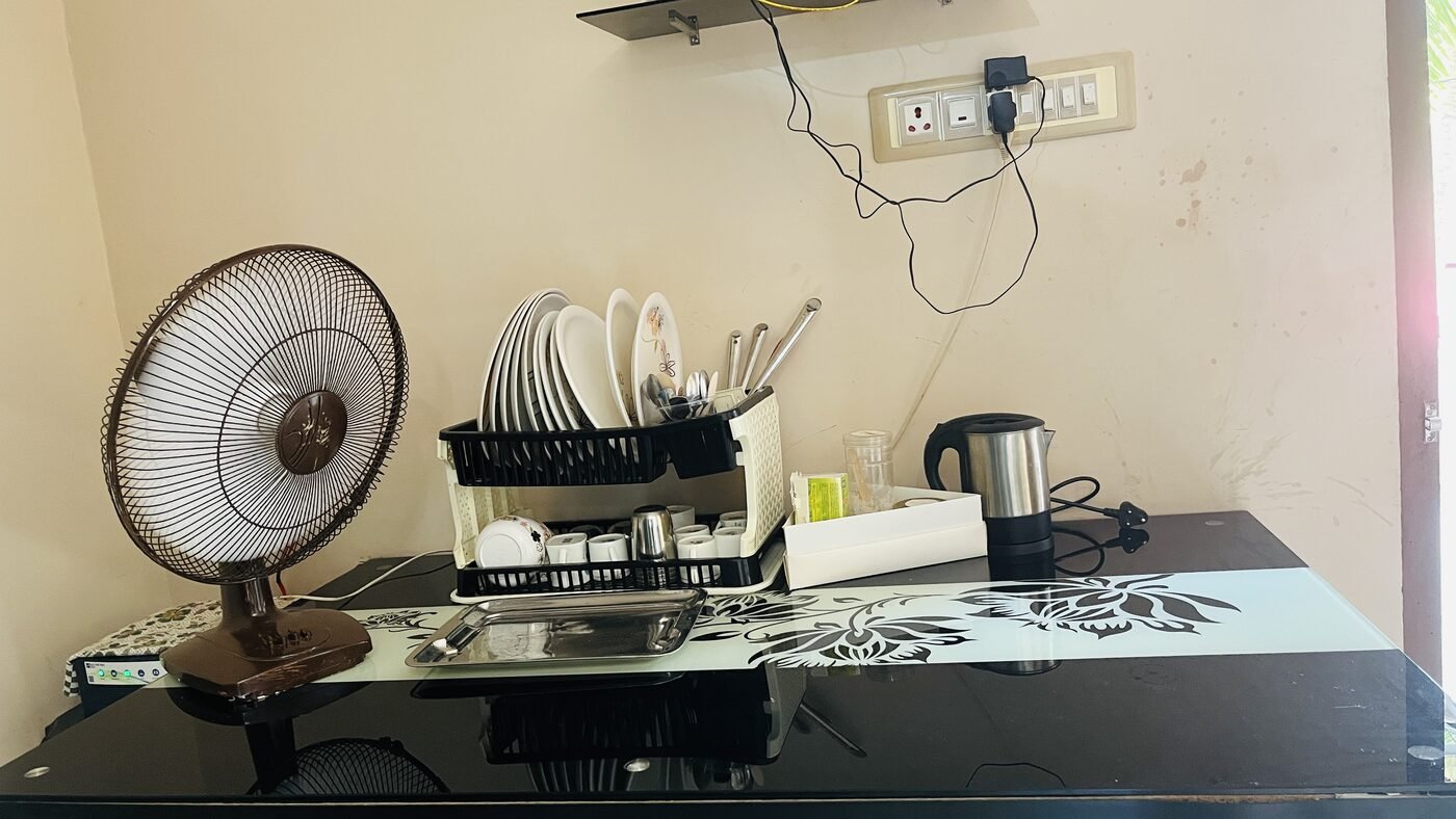 Guest kitchenette counter